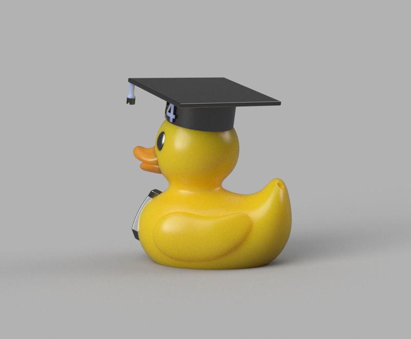 LUCKY DUCK 2024 GRADUATES KEYCHAIN !