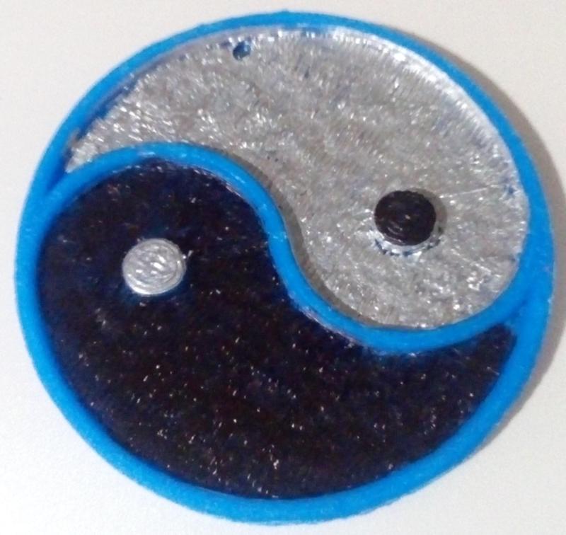 Ying Yang Keychain or Pendant