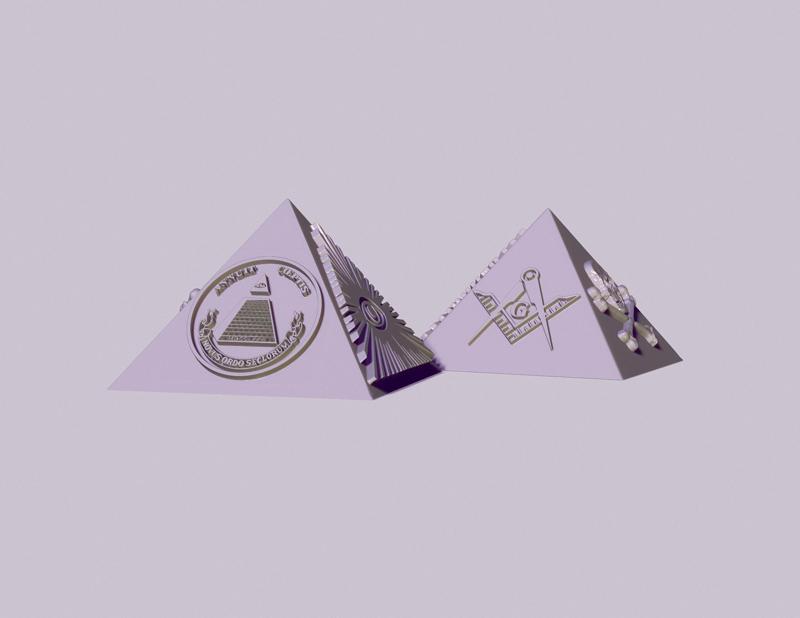Masonic, illuminati pyramid