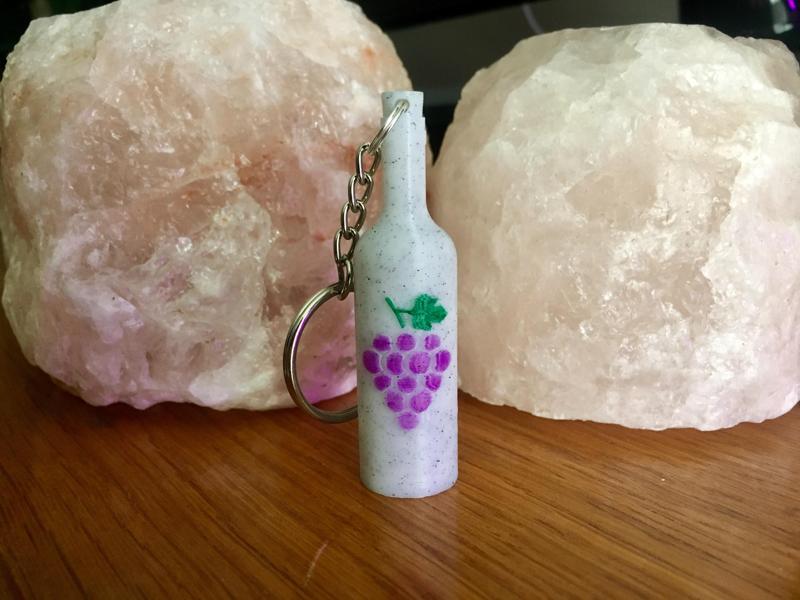 Wine Bottle Keychain