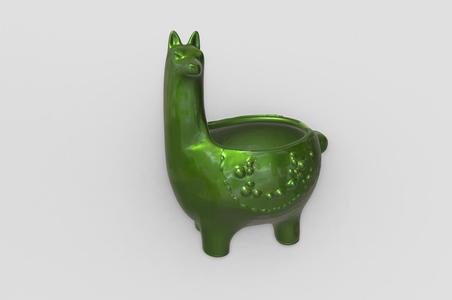 Llama Alpaca Vase, Decorative Bowl, Planter, Jewelry Tray