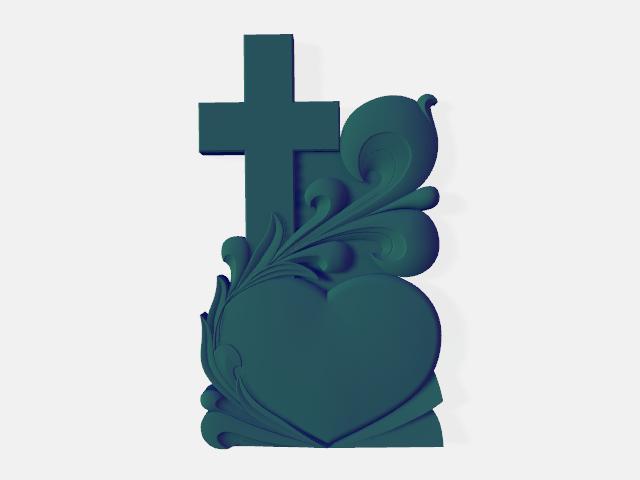 Tombstone 3D stl, cruce stl