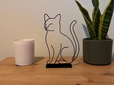 Cat 2D Art | Fine Line