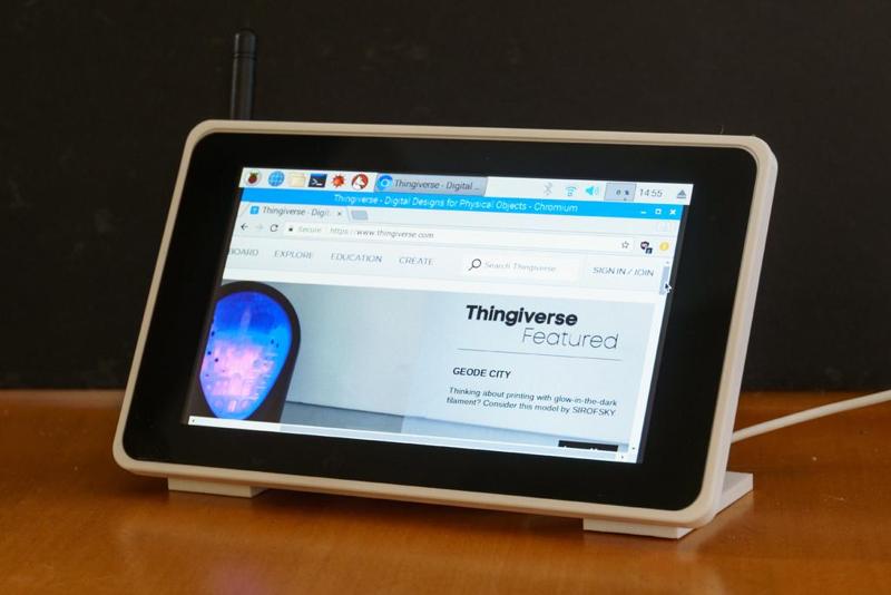Case Stand for Raspberry Pi + 7" LCD