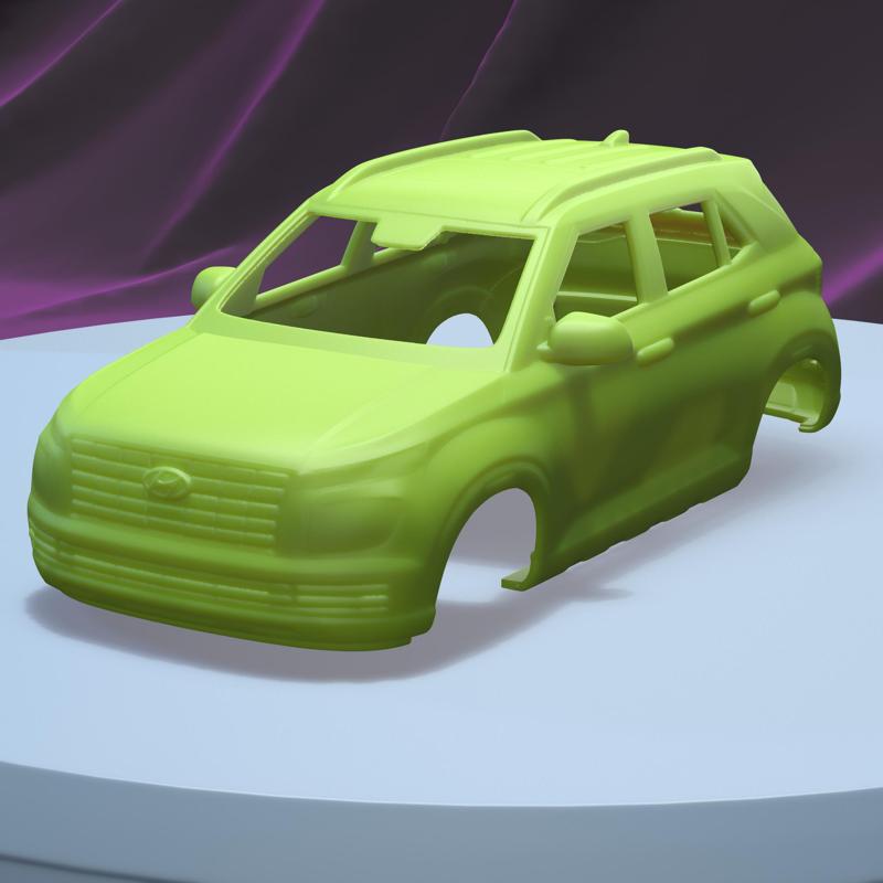 Hyundai Venue Turbo 2022 (1/24) printable car body