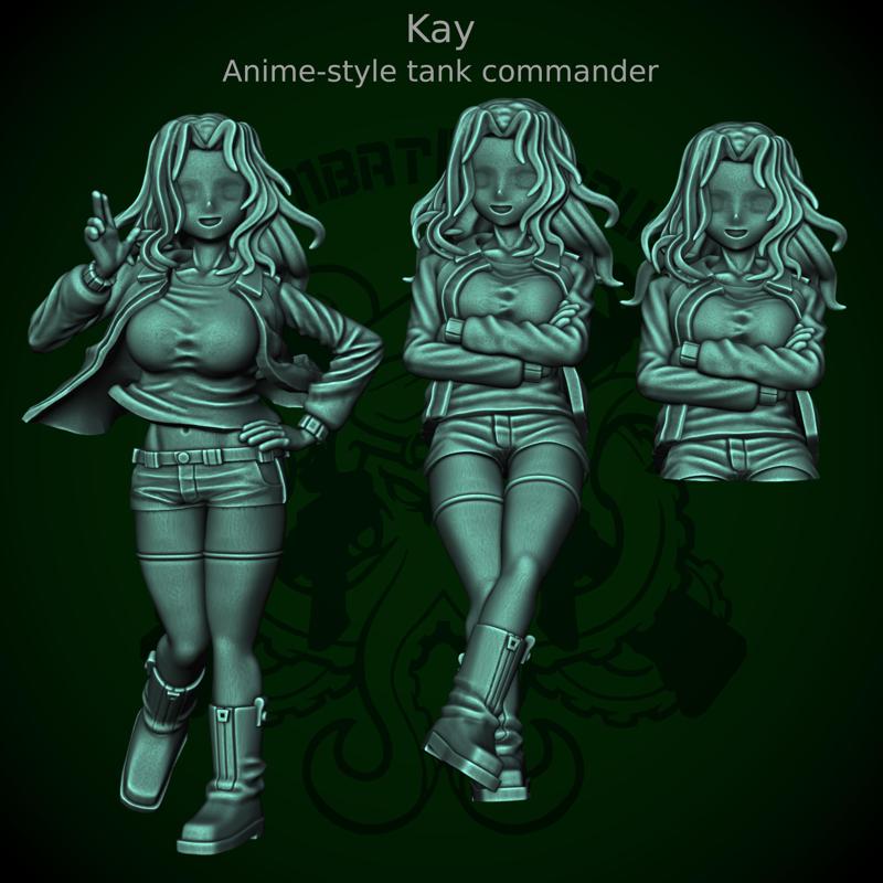 Kay - anime tank commander