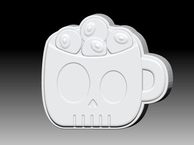SKULL CUP SOLID SHAMPOO AND MOLD FOR SOAP PUMP
