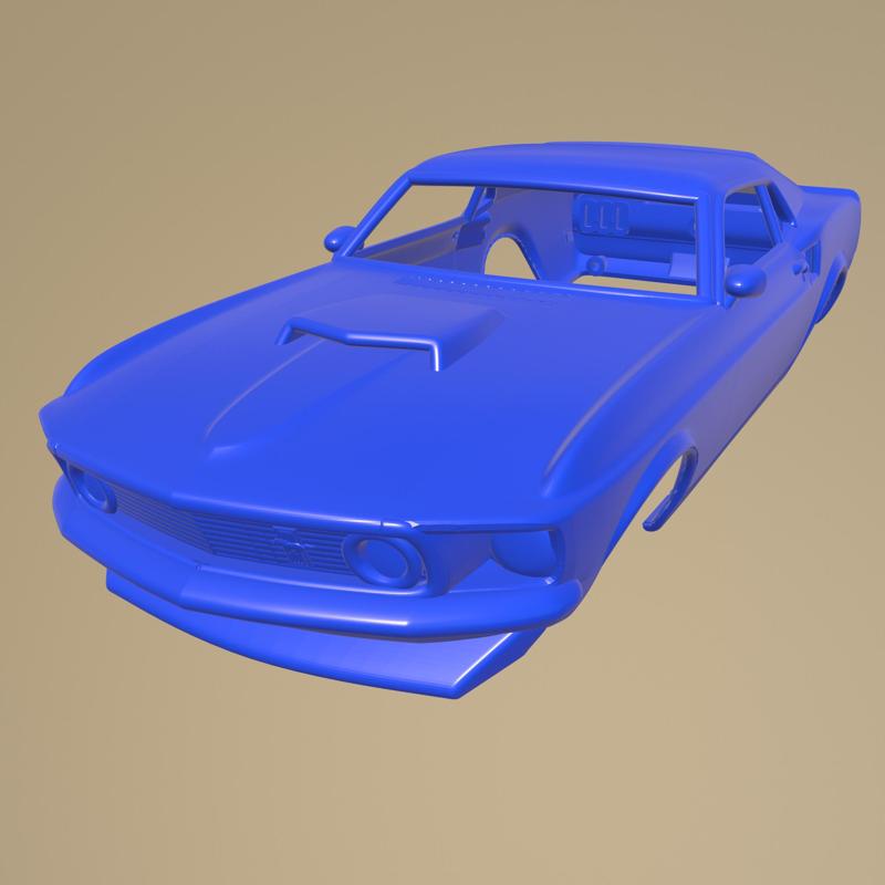 Ford Mustang BOSS 429 1969 PRINTABLE CAR BODY
