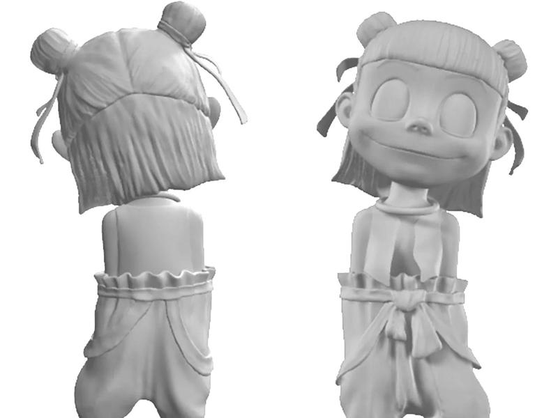 Nezha Nezha's Devil Child Descent to Earth standing hands in pockets happy pen holder domestic animation hand-painted 3D printed model