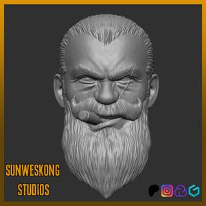 Santa Klaws Soldier Hatless Headsculpt