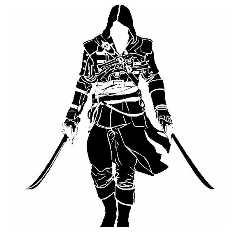 Edward Kenway stencil
