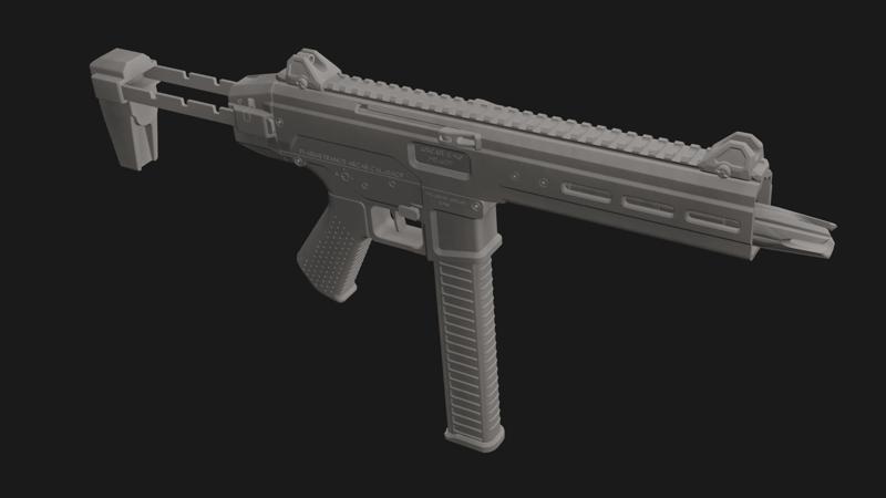 SUBMACHINE GUN ARCAR SMG-S.45ACP