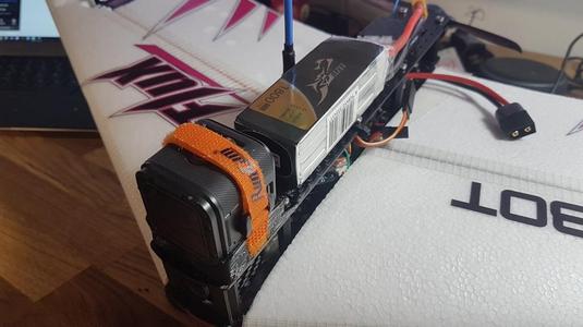 FLYBOT FLUX - Launch Holder, Matek F411 Adapter, GoPro Session Mount