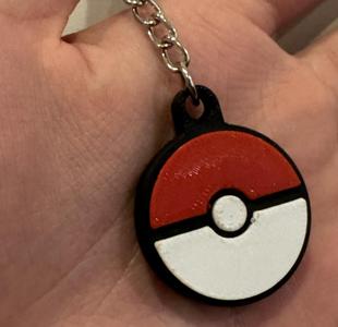 Pokeball Keychain