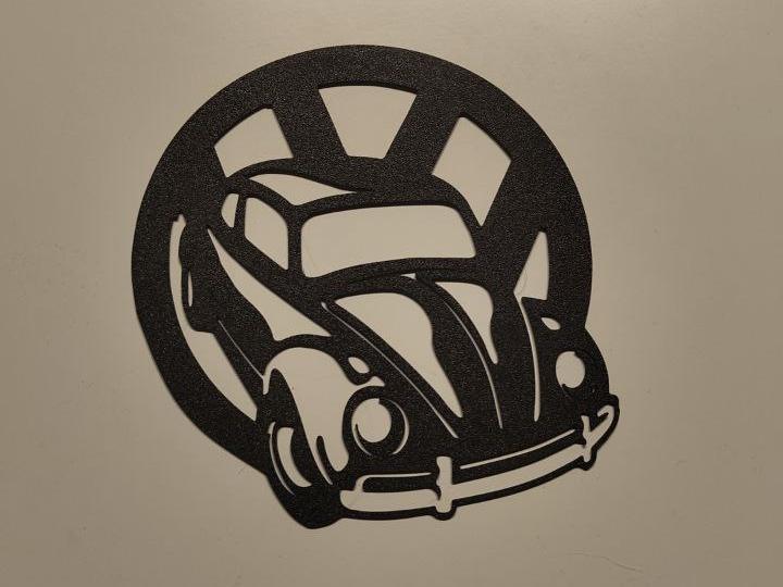 VW Beatle wall art