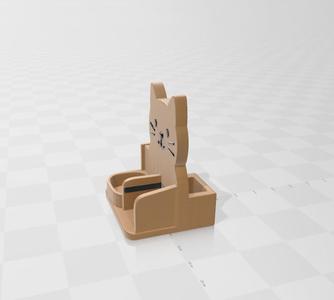 Cat-shaped desk organizer v2 no brackets required