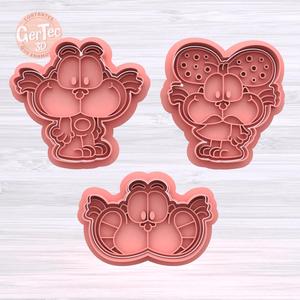 SET GATURRO X3 Cutter with Stamp / Cookie Cutter