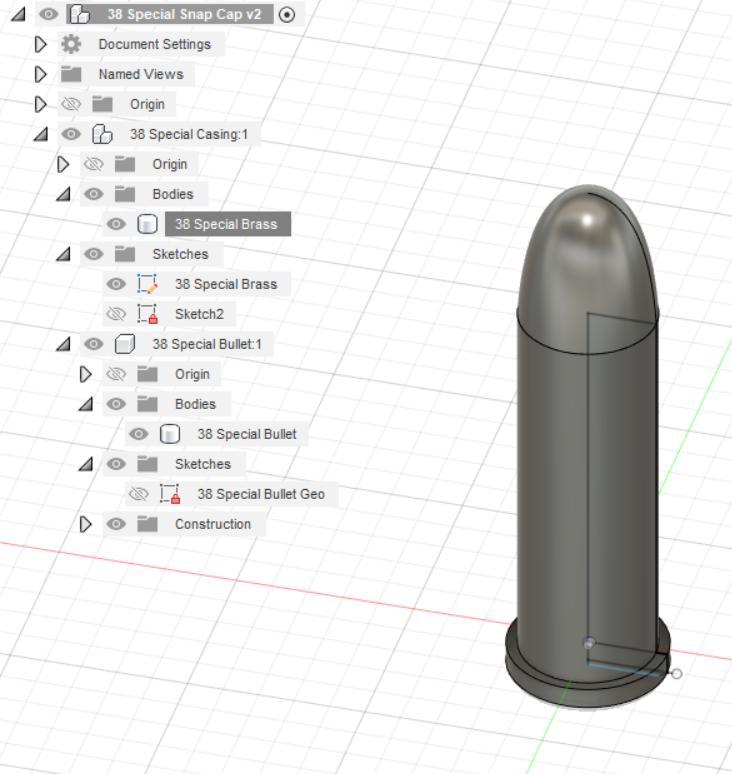 38 Special Snap Cap / Dummy Round