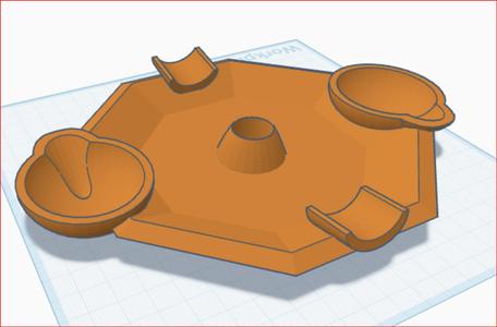 Pipe and Cigar Ashtray with Knock out Cork middle