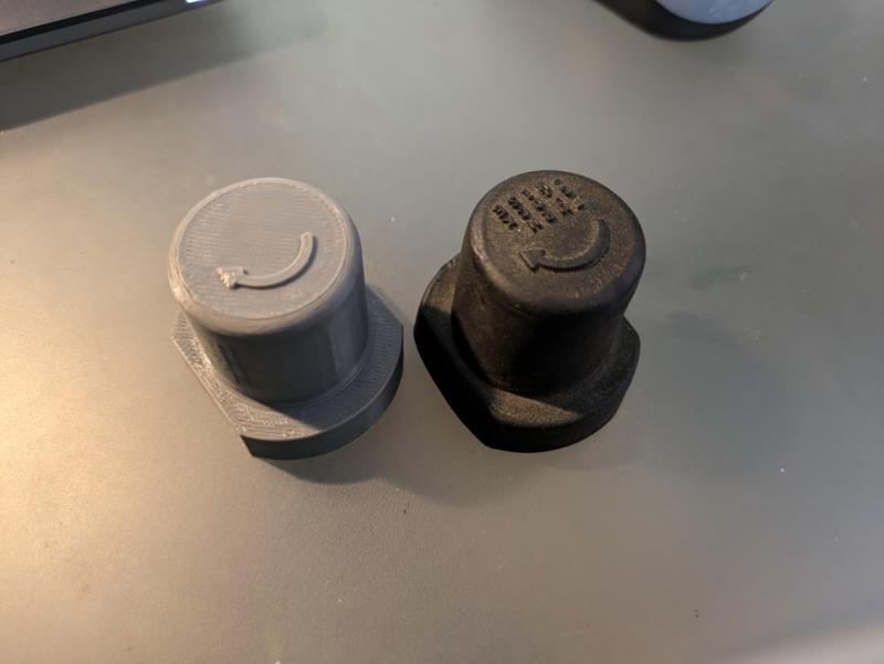 FD3S RX7 headlight motor knob cover