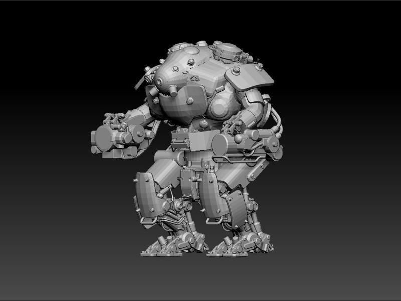 wolfenstein robot - big robot - alien robot - game robot