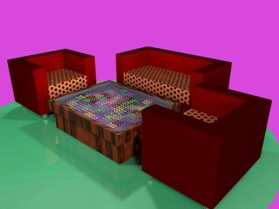 Sofa and Table