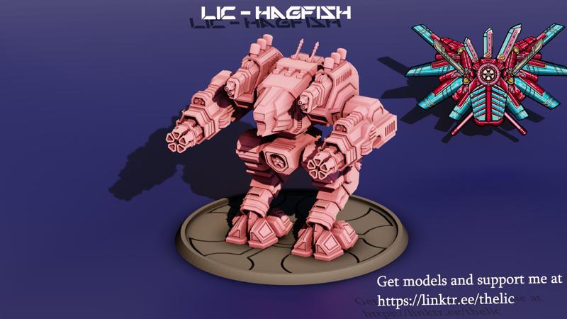 LIC - Hagfish 100t assault mech.