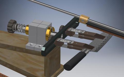 The sharpening machine for knives with the rotary mechanism (THE MILLING MACHINE)