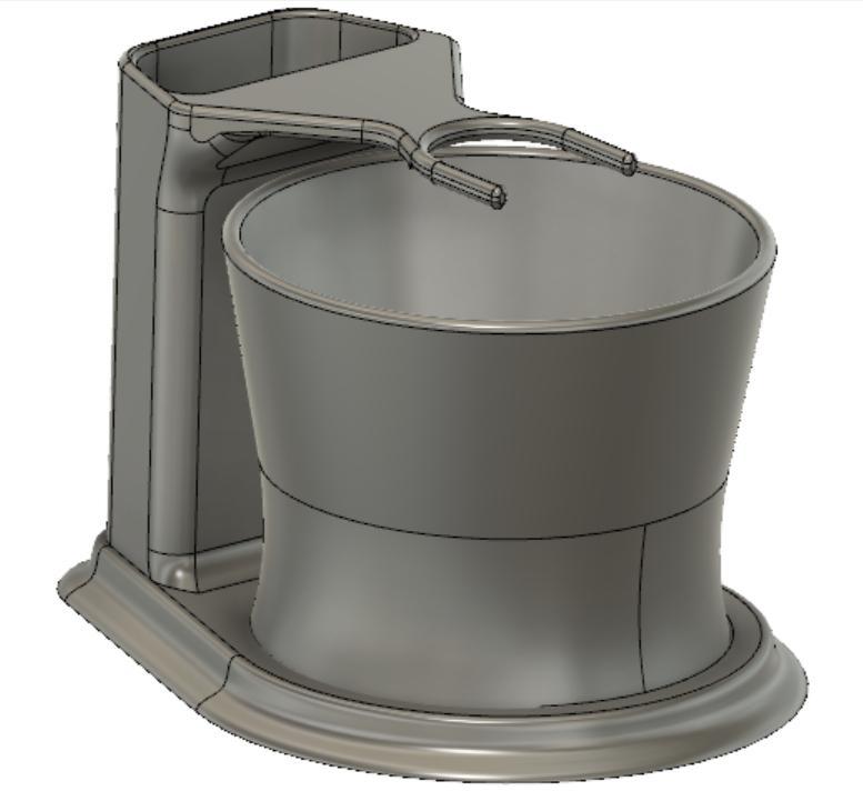 Low profile wet shaving set