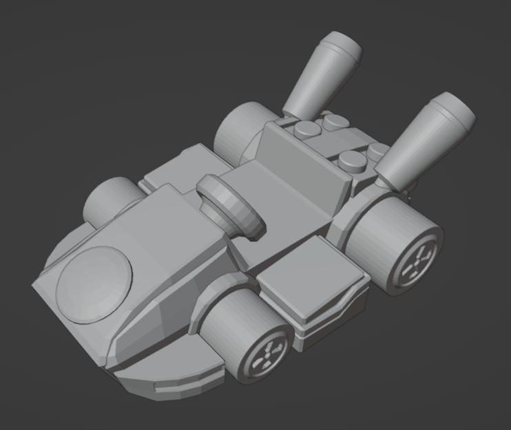 MARIO KART - KART - (EASY TO PRINT - NO SUPPORT)