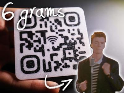 Not a wifi QR code Super Thin Version Never Gonna Give You Up