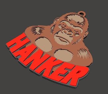 gorilla hanker key ring