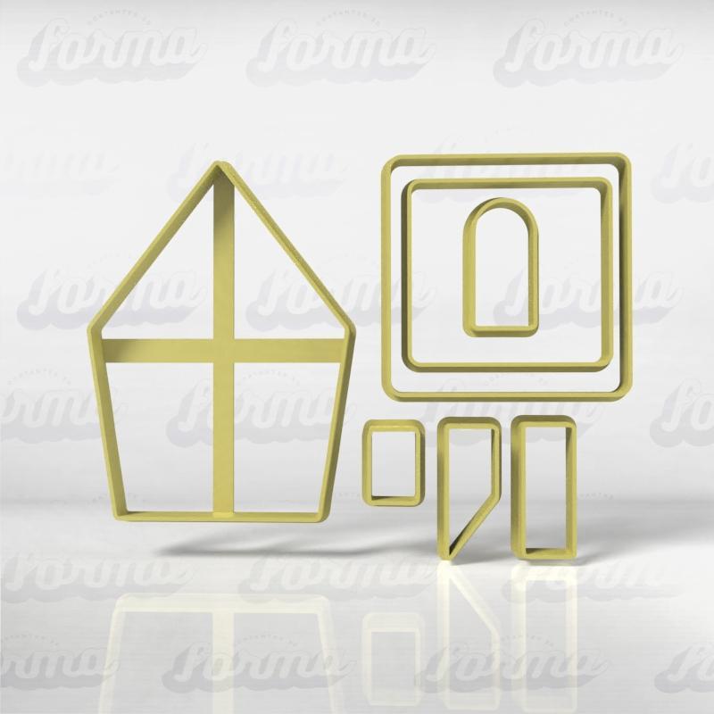 Gingerbread House - Christmas Cookie Cutter Christmas Set