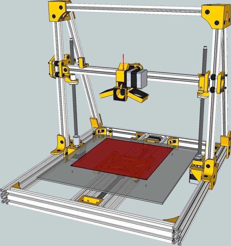 Lautr3k - A 3D printer without belts