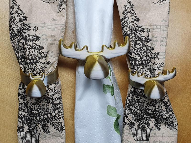 Moose napkin rings