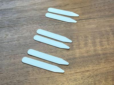 Collard stays, 3 sizes, 2 thicknesses