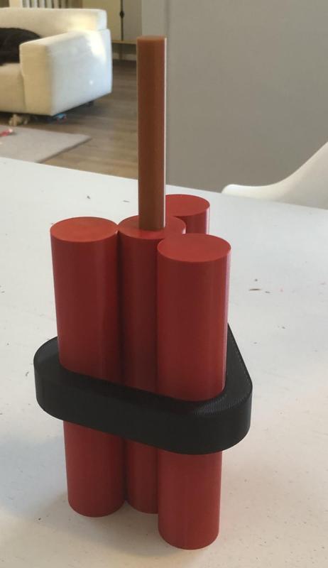 LEGO like dynamite scale 10:1