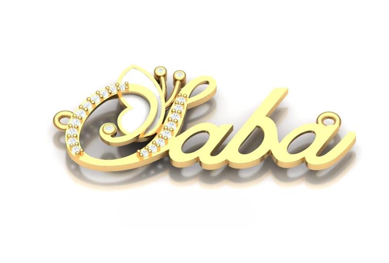 Pendant or necklace with the name Saba