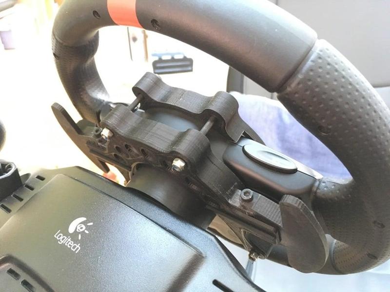 Paddle shifter spring plate for DFGT Driving Force GT (for the model:   Shifting paddles for Logitech Driving Force GT steering wheel by Mape )