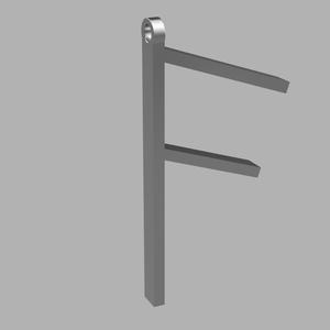 Letter F Greek Style Necklace Amulet