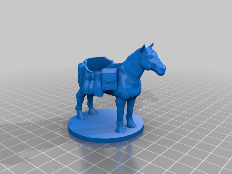 Horse for RPG 28mm miniatures
