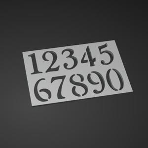 Stencil - numbers