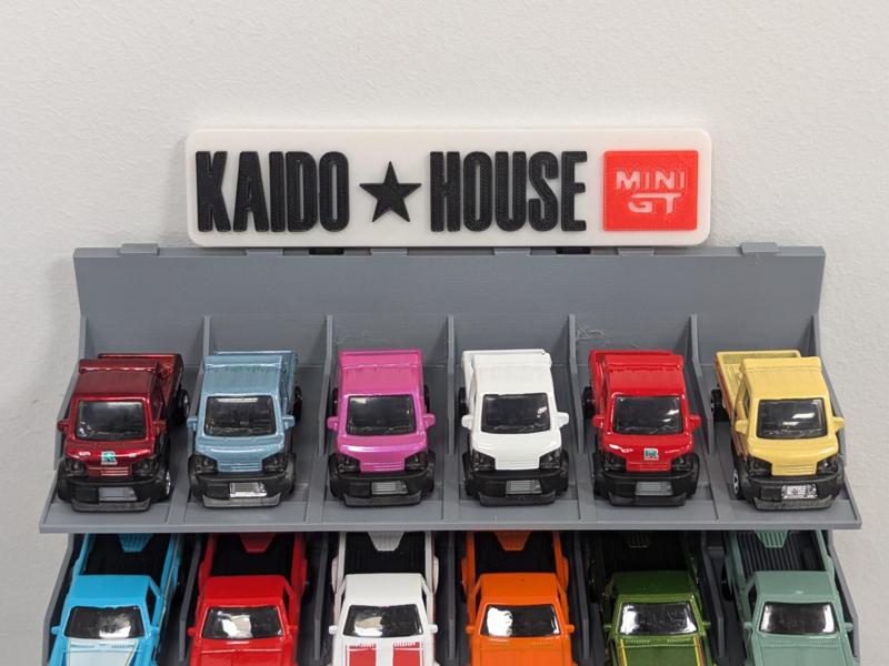 Kaido House Sign for Diecast Car Display Garage
