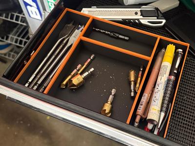 Not Gridfinity Fast Print Tool Drawer Bin Set (x9)