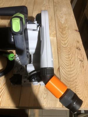 Festool TS75 Staubadapter an Makit Sauger