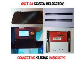 ANET A8 SCREEN FACE PLATE RELOCATOR WITH BRACKETS