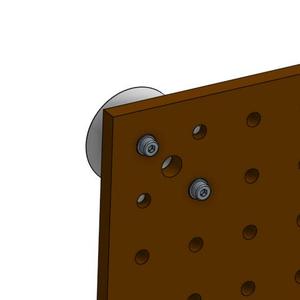 Spacer for Wall Mounted Pegboard