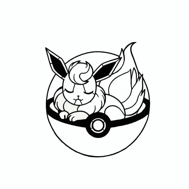 Flareon Pokeball   