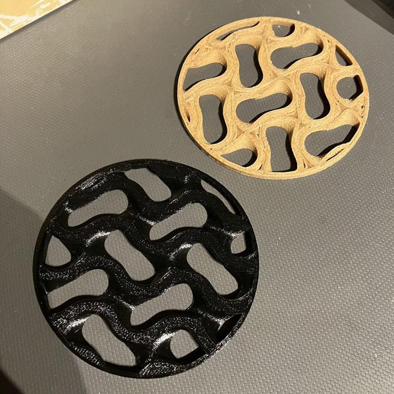 Gyroid mug coaster