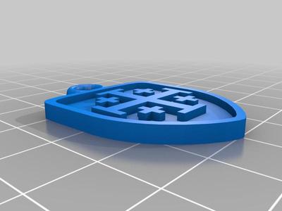 Jerusalem Cross keyfob